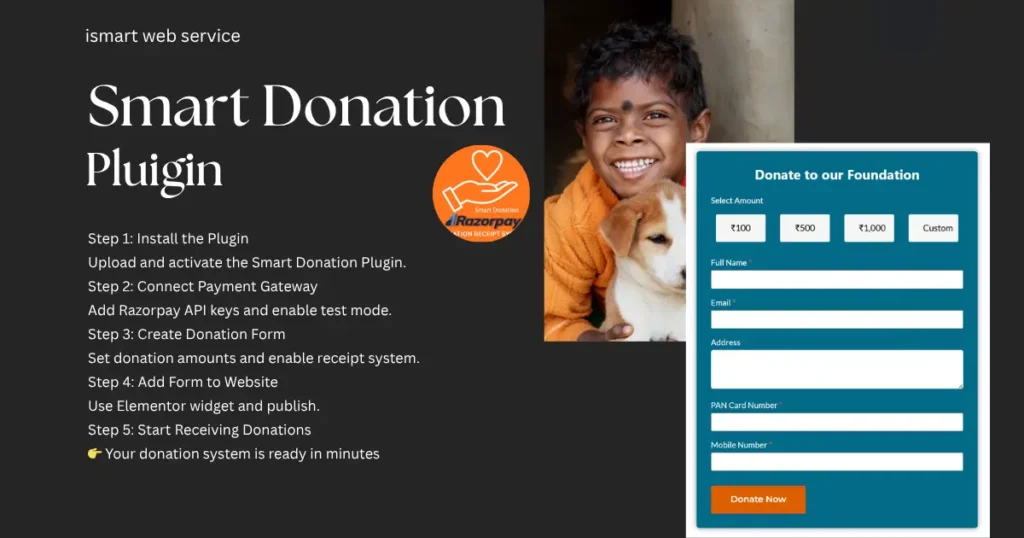 accept online donations WordPress